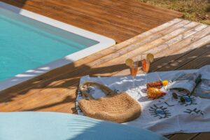 Outdoor Swimming Pool Towel Rack
