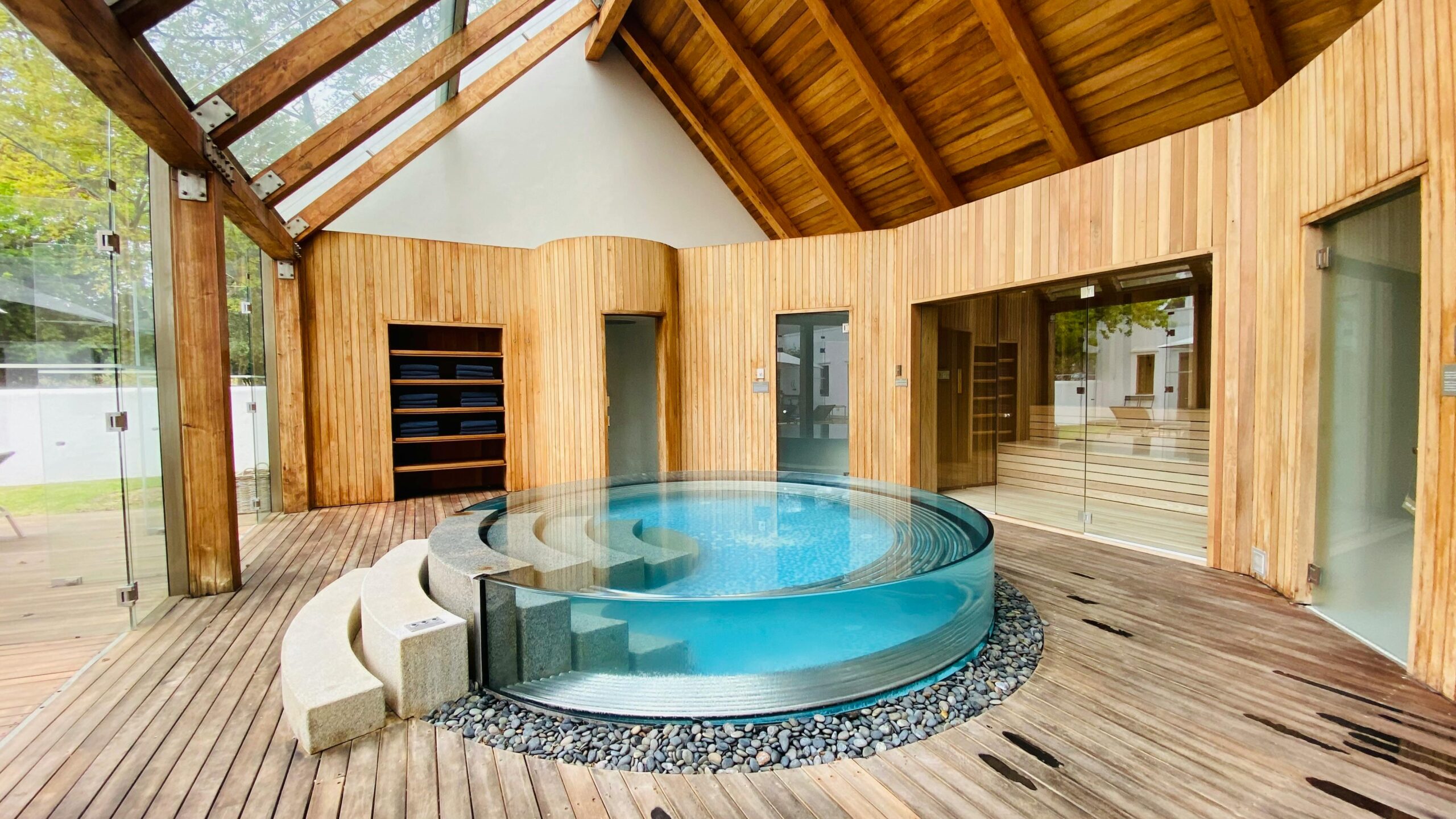 Indoor Pool with a Sauna: Luxury Home Wellness Setup